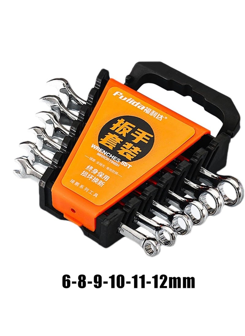 SYOSI - Ratchet Wrench Set Gear Wrenches Ratcheting Combination Wrench Kit With Storage Organizer Precision Spanner Metric 6-12mm With Storage Organizer Combo Ratchet Wrenches for Tackling Any Job - Image 1