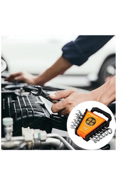 SYOSI Ratchet Wrench Set Gear Wrenches Ratcheting Combination Wrench Kit With Storage Organizer Precision Spanner Metric 6-12mm With Storage Organizer Combo Ratchet Wrenches for Tackling Any Job  - Image 3
