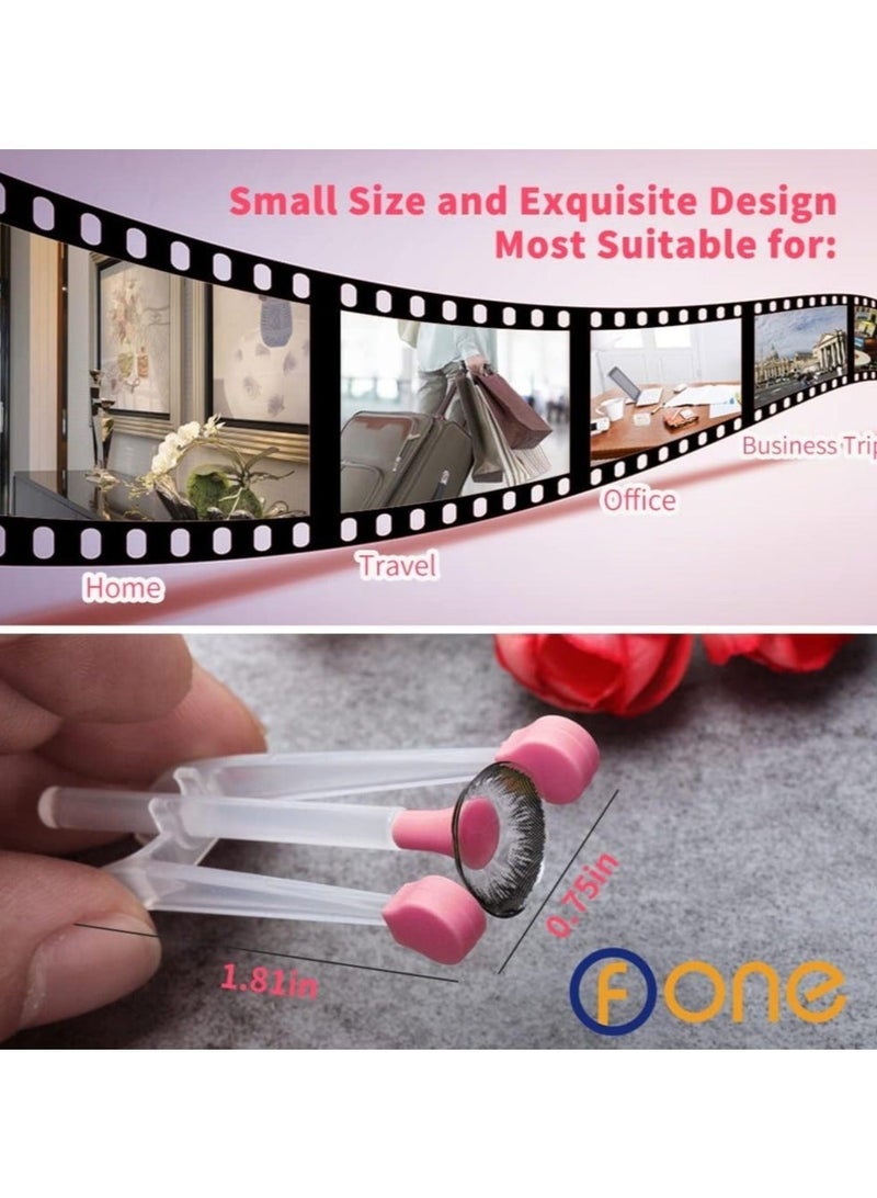 Contact Lens Remover Tool for Soft Lenses, Lense Tool, Applicator with Tweezers and Case, Portable Contacts Inserter Removal Traveling - Image 3