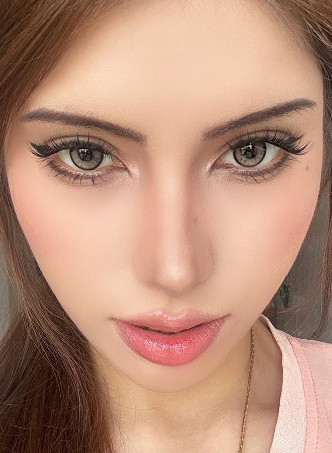 سيدة جديدة عدسات لاصقة ملونة رمادية من فريش ليدي للاستخدام السنوي - Image 3