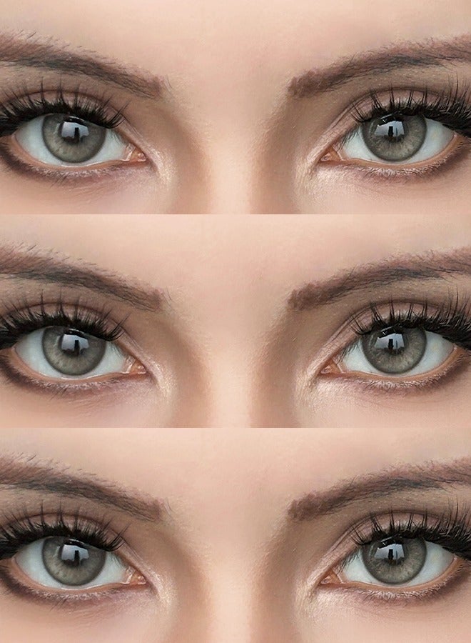 سيدة جديدة عدسات لاصقة ملونة رمادية من فريش ليدي للاستخدام السنوي - Image 5