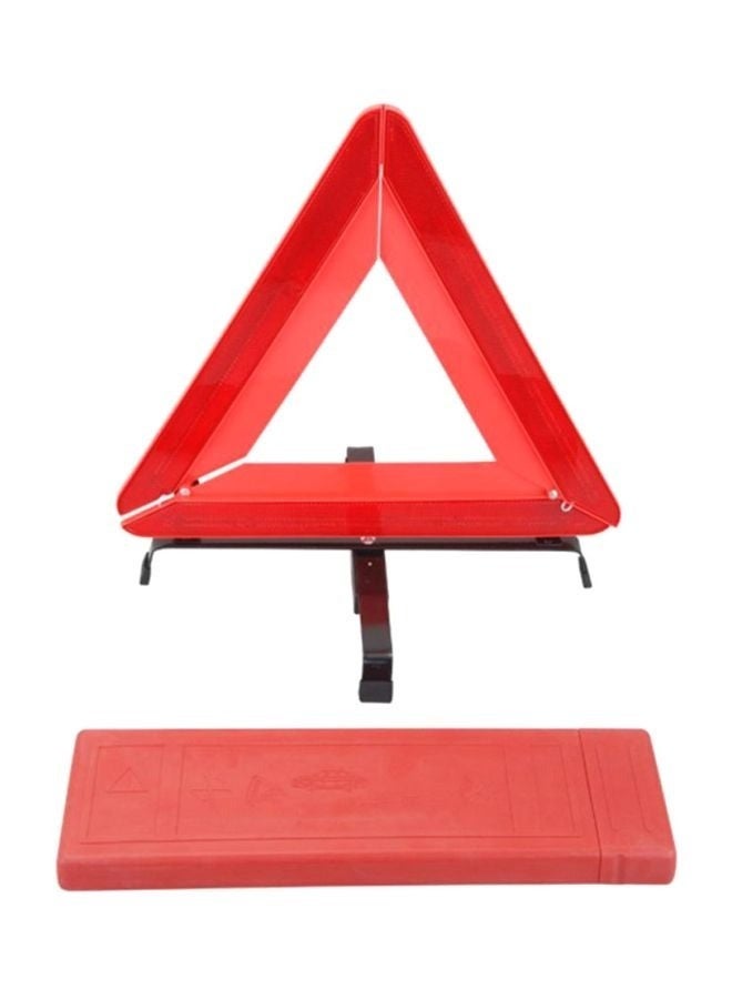 Premium Quality Car Warning Reflective Triangle with Storage Case - Emergency Safety Hazard Sign for Vehicles, Foldable & Durable Roadside Breakdown Kit - Image 1