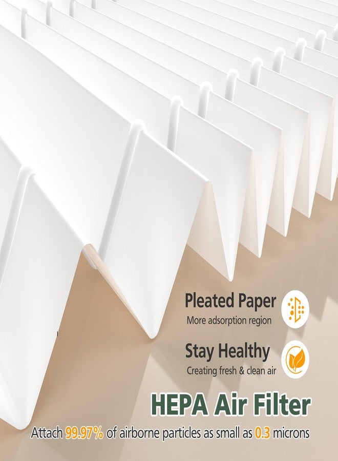 isinlive ZX001 Replacement Filters Compatible with ZX001 Air Purifi-er, 3-IN-1 HEPA Air Filter and Activated Carbon Filter for Dust Pollen Pet Hair & Odors Smoke, 4 Pack - Image 4