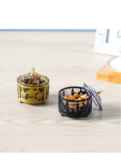 Generic Gold Metal Crafts Tray Dates Cookie Dessert Serving Tray Snack Storage Ramadan and Eid Elegant Table Decoration  - Image 5
