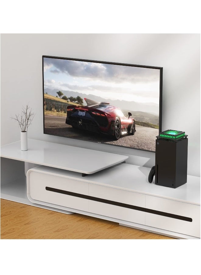 Loquat RGB Cooling Fan for Xbox Series X, Led Light Strip, Dust Cover Filter, Rubber Dust Plugs, Low Noise Top Fan, Independent Touch Switch, Enhance Your Gaming Experience - Image 5