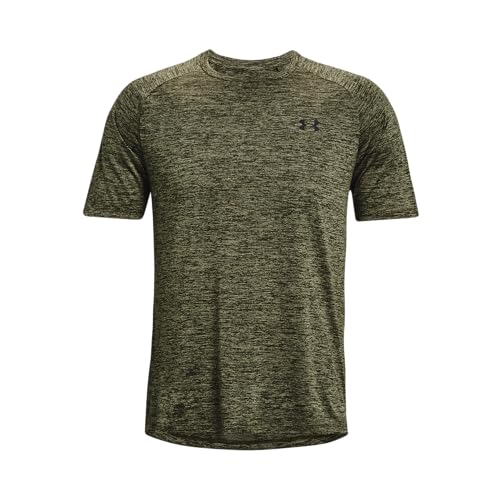Under Armour Men's Tech 2.0 Short-Sleeve T-Shirt, (390) Marine OD Green / / Black, Large - Image 2