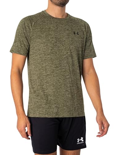 Under Armour Men's Tech 2.0 Short-Sleeve T-Shirt, (390) Marine OD Green / / Black, Large - Image 5