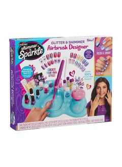 Cra-Z-Art Sparkle Glitter & Shimmer Airbrush Designer Nail Art Set  - Image 1