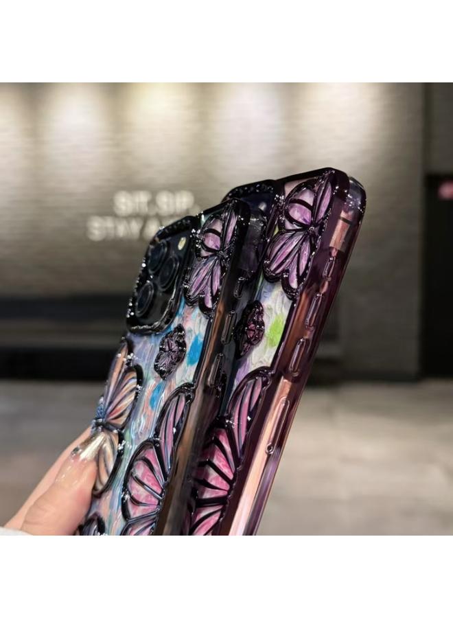 Zaboon Case For iPhone 12 Pro 3D Flower Electroplated TPU Phone Case - Image 5