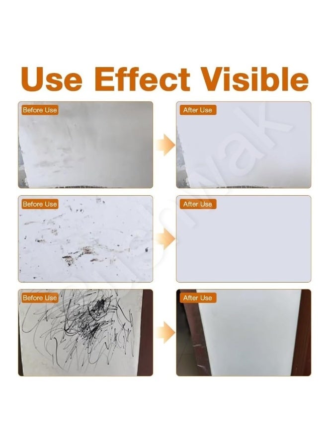 بكرة طلاء لاصلاح الجدران 500 غرام، فرشاة اعادة طلاء الجدران 2 في 1، اداة اصلاح سهلة للجدران للسيراميك والبلاط والفخار والبورسلين والاسقف، تعمل على اصلاح الكتابة على الجدران والخدوش وآثار الاقدام - Image 4