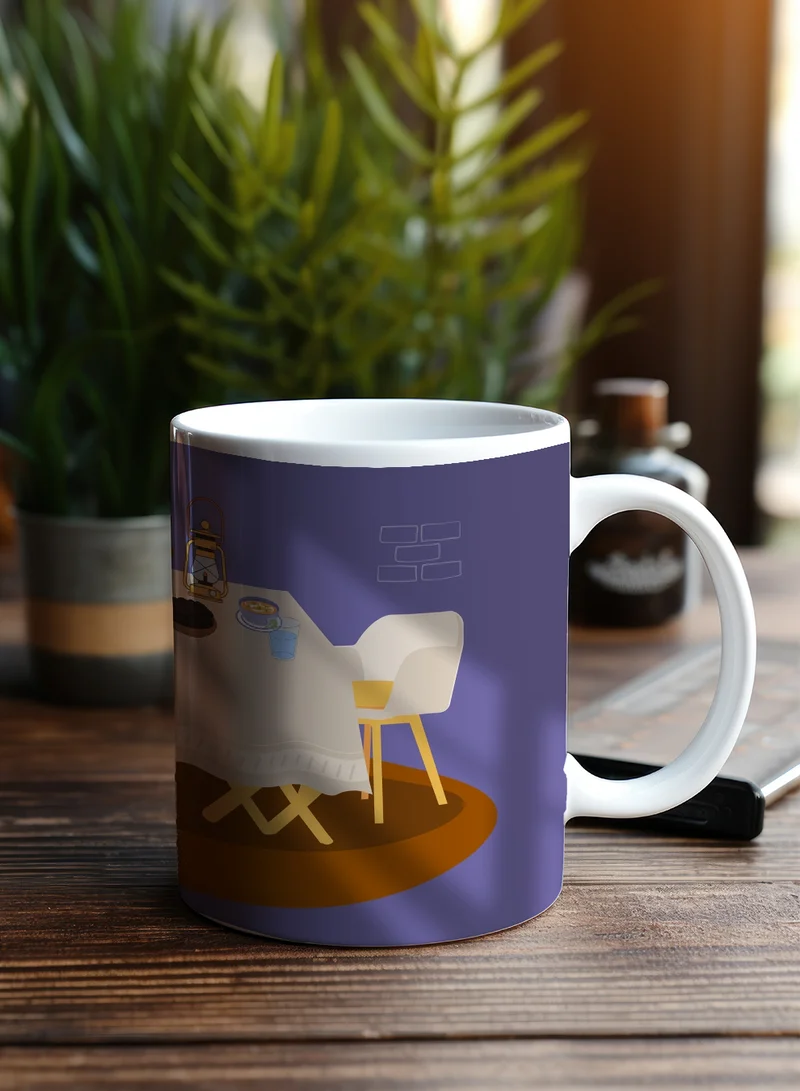 LOWHA 11 oz Ceramic Mug with Ramadan Iftar Design