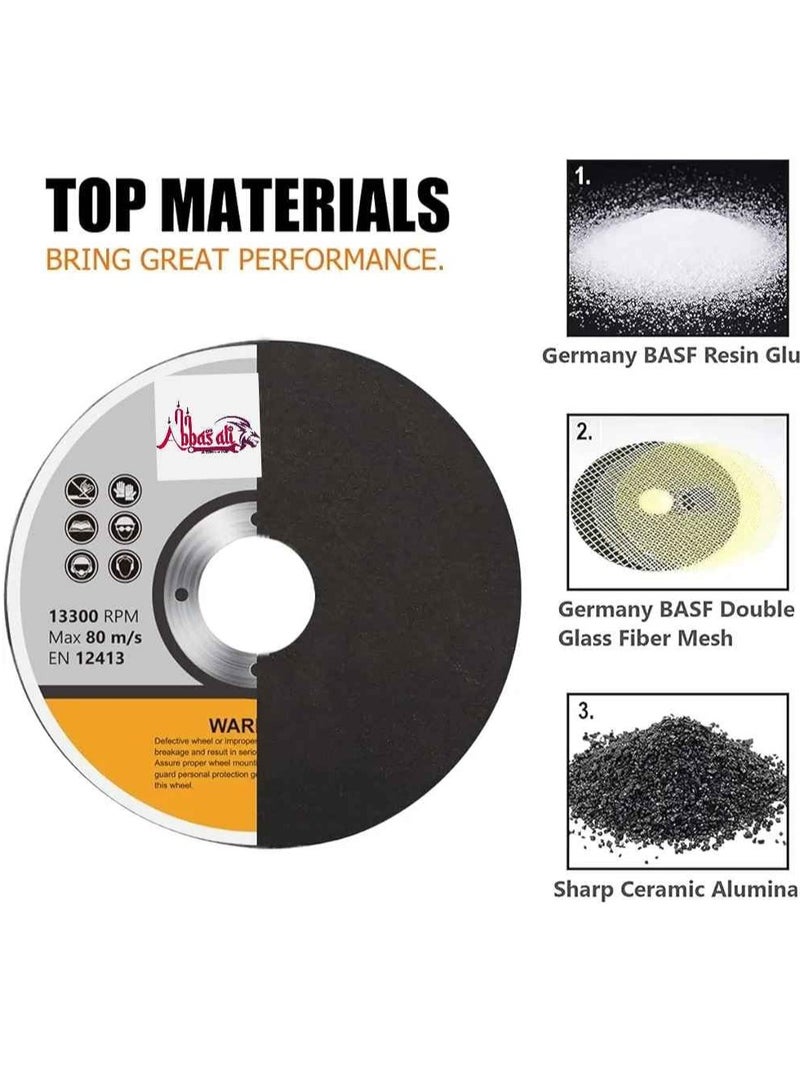 ABBASALI Diamond Metal Cutting Wheel 115mm (4-1/2") Diamond Blade Metal Stainless Steel Cutting Disc for Angle Grinder and Circular saw (1mm) (25)  - Image 4