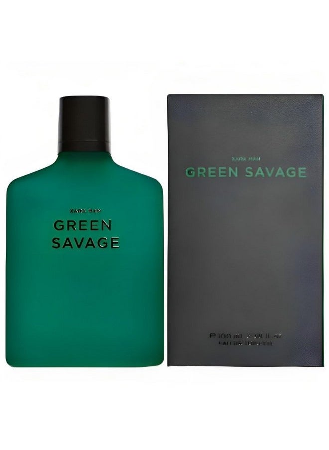 Zara Zara Man Green Savage Cologne for Men EDT Eau De Toilette 100 ML (3.4 FL OZ)  - Image 1