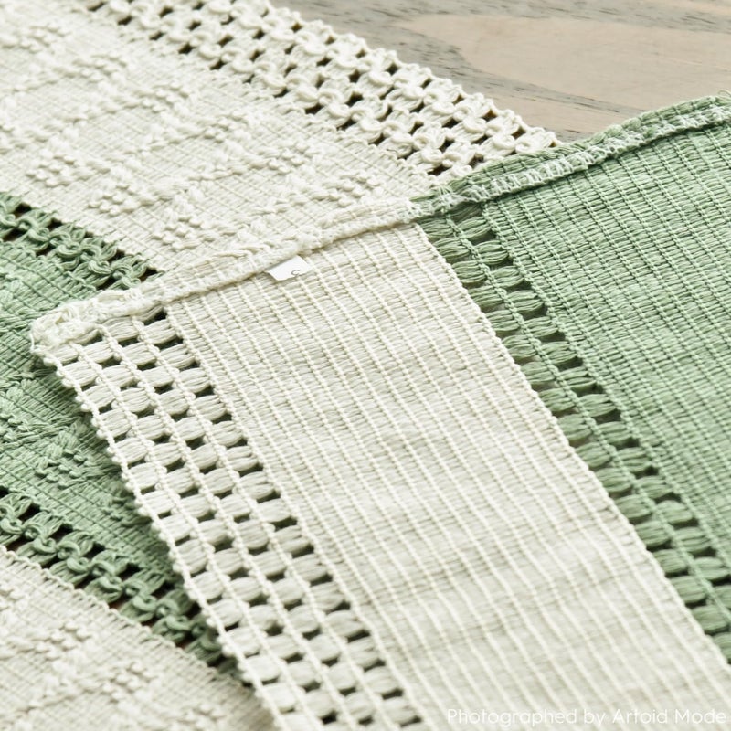 Artoid Mode Light Green Farmhouse Rustic Table Runner, Seasonal Holiday Hollow Kitchen Dining Table Decoration for Home Party Decor 12x72 Inch - Image 5