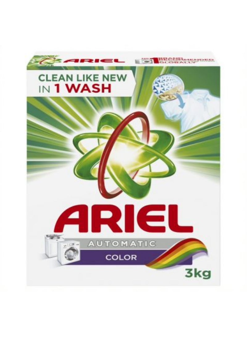 Ariel Color Automatic Laundry Powder Detergent 3 Kg
