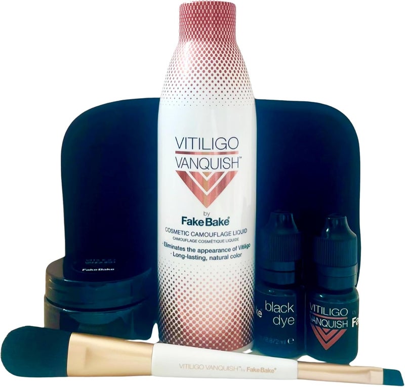 Fake Bake Vitiligo Vanquish Cosmetic Camouflage Kit - Liquid Concealer for Skin Depigmentation - Image 1