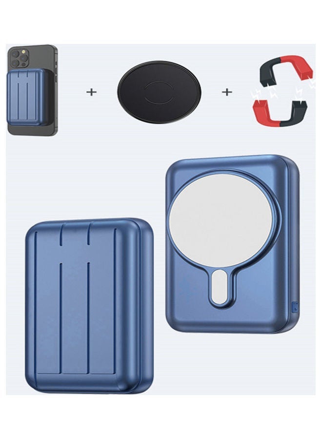 Raxoom 5000.0 mAh Magnetic Power Bank for Apple iPhone 12 Series Blue - Image 2