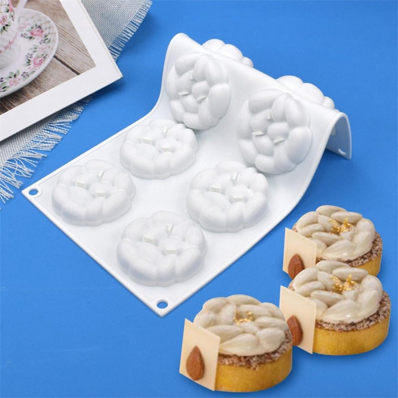 mostsom Chocolate Almond Molds Silicone, 8 Cavity Chocolate Candy Fondant Mould for DIY Baker, Soap Mold (Almonds G1_29.97x17.48x1.83cm) - Image 3