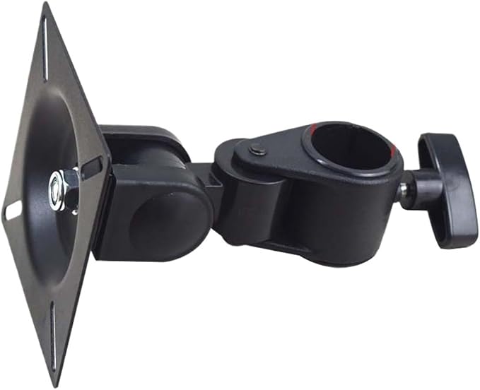 Full Motion Monitor Wall Mount Bracket 20kg Capacity 360 Degree Rotation Black - Image 1