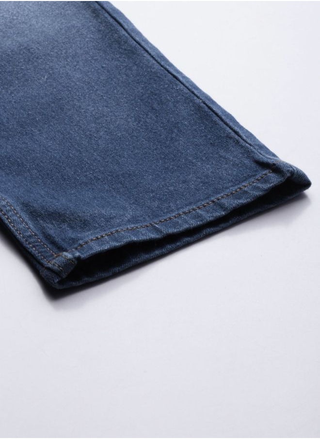 The Indian Garage Co Men Regular Fit Solid Mid-Rise Stretchable Jeans  - Image 5