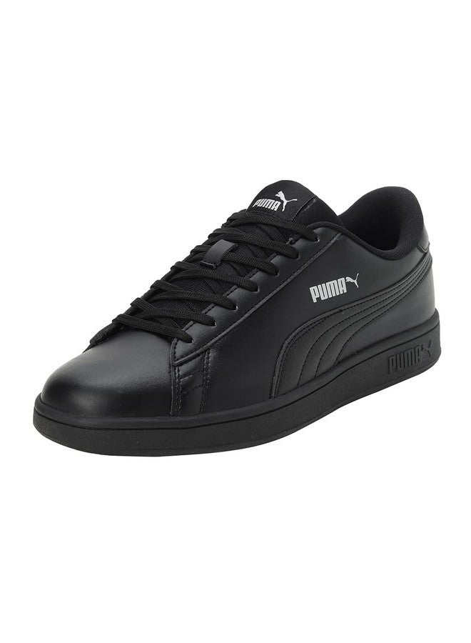 Puma Unisex-Adult Smashic Black-Matte Silver Sneaker - 7UK (39437101) - Image 1