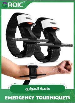 GROIC 2-Pack Tourniquets, Military Emergency Tourniquets for Combat, Tactical Hemostatic Tourniquets Single-Handed Application for Outdoor Emergency, Camping, Hiking, Etc  - Image 1