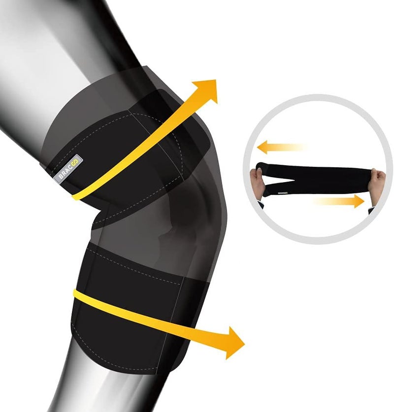 BRACOO Elbow Support Brace Men Women Adjustable Neoprene Support Sleeve for Tennis Golf Pickleball Weightlifting ES10 Black - Image 3