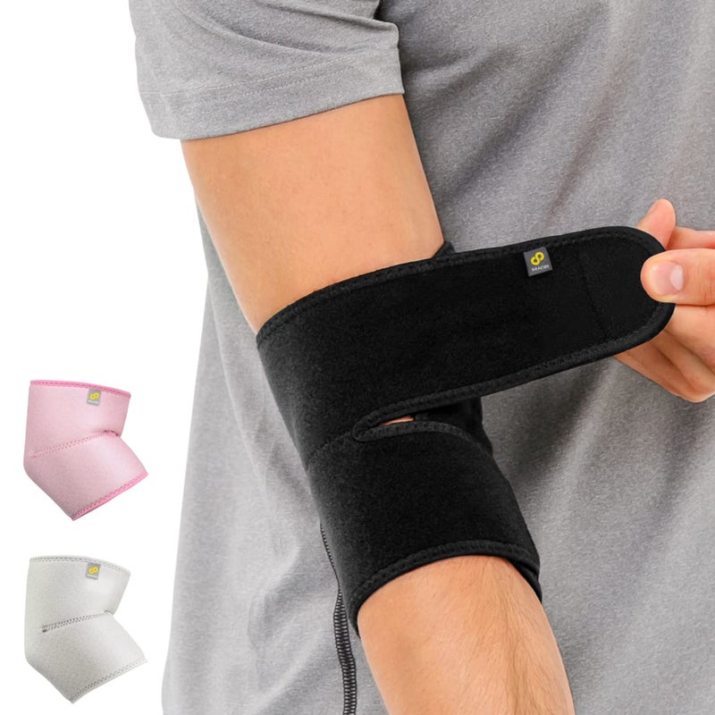 BRACOO Elbow Support Brace Men Women Adjustable Neoprene Support Sleeve for Tennis Golf Pickleball Weightlifting ES10 Black - Image 1