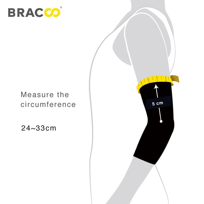 BRACOO Elbow Support Brace Men Women Adjustable Neoprene Support Sleeve for Tennis Golf Pickleball Weightlifting ES10 Black - Image 4