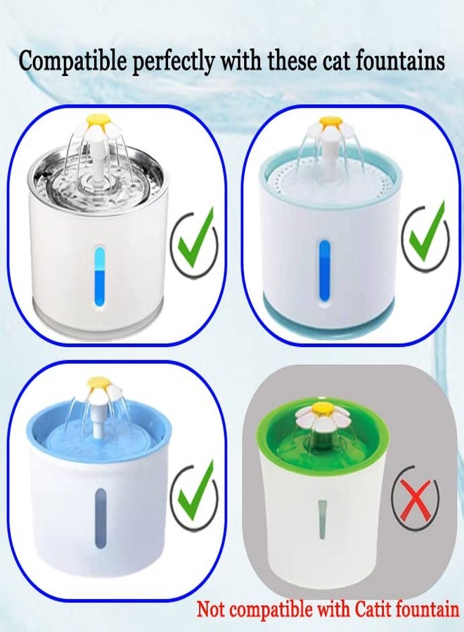 Cirfifth 4/12/16 Pack Cat Water Fountain Filters, Cirfifth Triple Filtration System Pet Cat Fountain Filter Replacement for 84oz/2.5L Automatic Cat Fountain (16 Pack) - Image 2