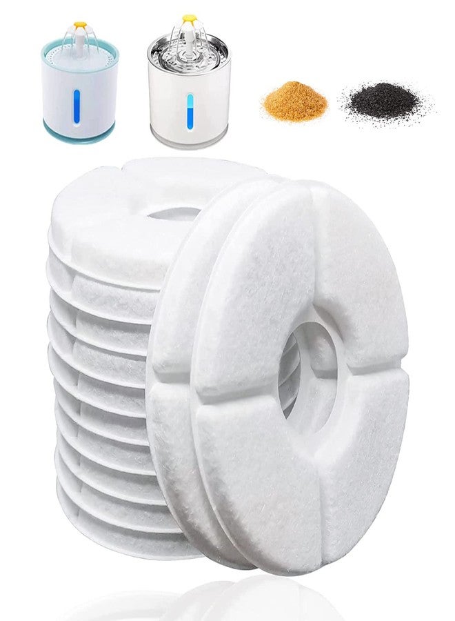 Cirfifth 4/12/16 Pack Cat Water Fountain Filters, Cirfifth Triple Filtration System Pet Cat Fountain Filter Replacement for 84oz/2.5L Automatic Cat Fountain (16 Pack) - Image 1