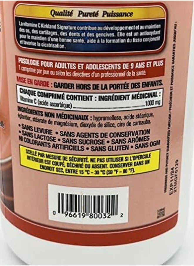Kirkland Signature Kirkland Signature Vitamin C, 1000mg, 500 Tabs  - Image 4