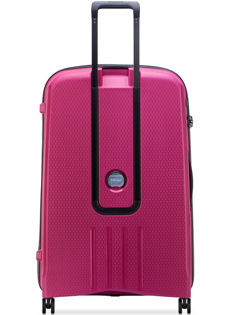 DELSEY Paris Belmont Plus 83 Cm Non-Expandable Hardcase 4 Double-Wheeled Check In Luggage Trolley - Raspberry - Image 4