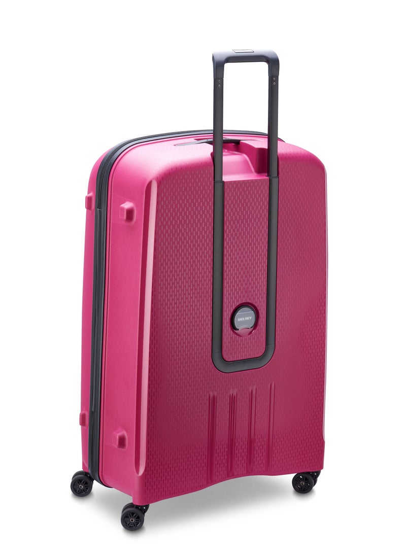 DELSEY Paris - Belmont Plus 83cm Hardcase 4 Double Wheel Non Expandable Check In Luggage Trolley Raspberry - Image 1