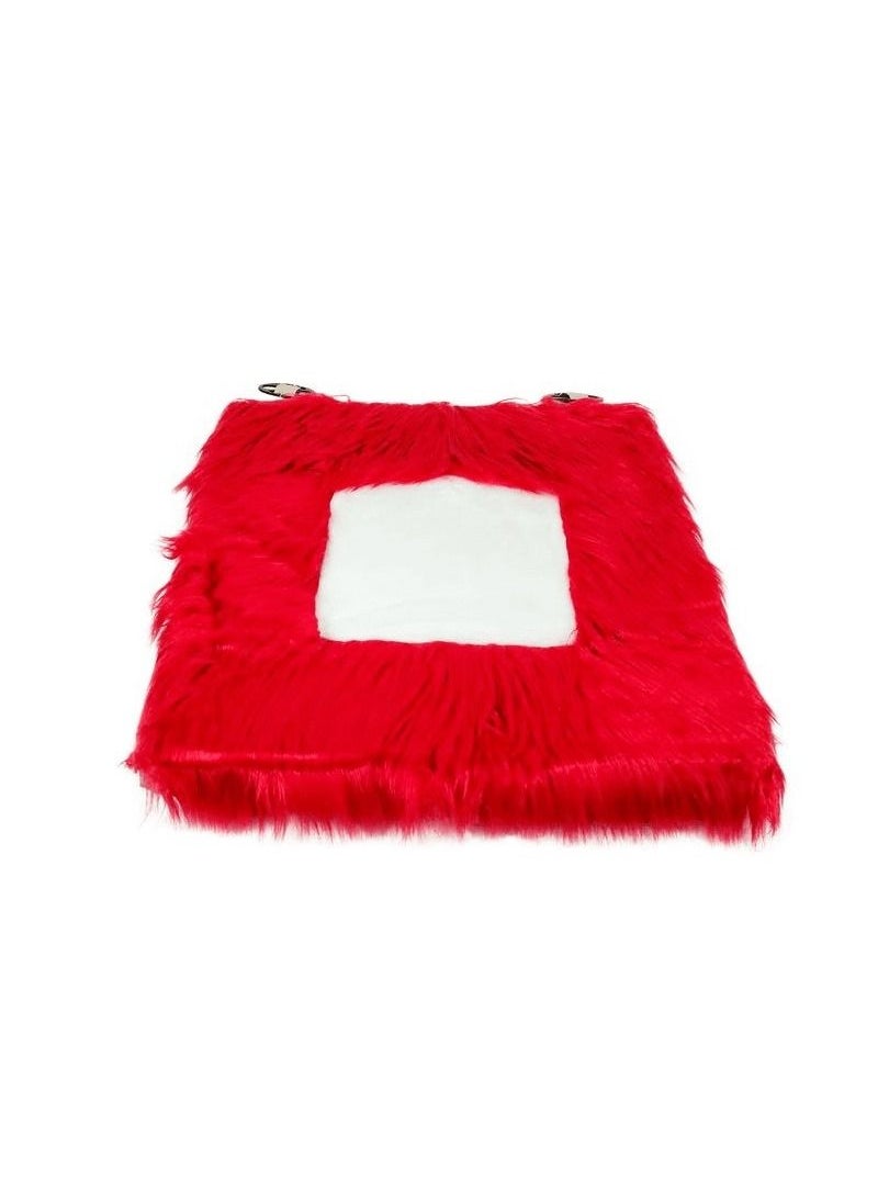 Nissan Combo Offer-Buy Faux Fur Car Seat Cushion For Chair/Seat/Cherry Red/1 Pc &Car Seat Cover, Universal Car Seat Dust Dirt Protection Cover Seat 2/Pcs Set  - Image 4