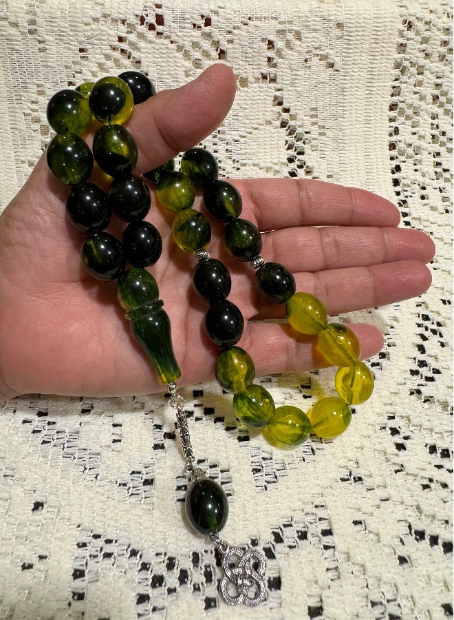 Faturan Prayer Beads For Men 28 Beads Size 13.5mm x 15.5mm - Image 3