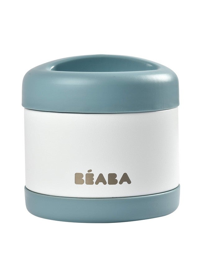 BEABA Stainless Steel Insulated Food Jar, 16 Oz (Cloud) - Image 1