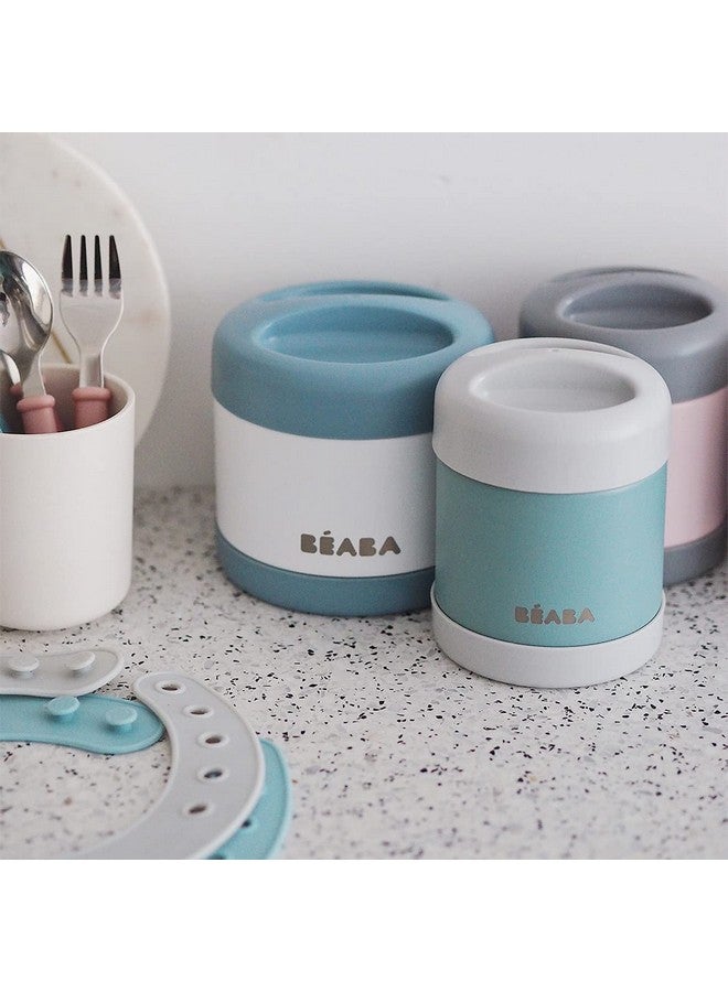 BEABA Stainless Steel Insulated Food Jar, 16 Oz (Cloud) - Image 5