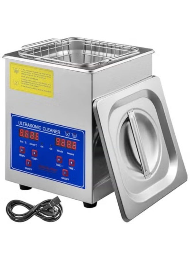 Ultrasonic Cleaner 2L Digital Ultrasonic Parts Cleaner with Timer 40kHz Professional 304 Stainless Steel Ultrasonic Cleaner for Jewelry Watch Glasses Diamond Eyeglass Small Parts Cleaning - Image 1