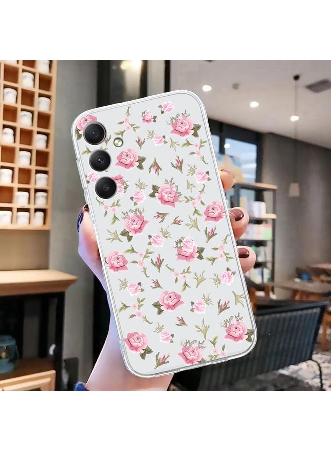 اس-توب جراب لهاتف Samsung Galaxy S24 5G بنمط رسم ملون، جراب شفاف من مادة TPU - Image 2