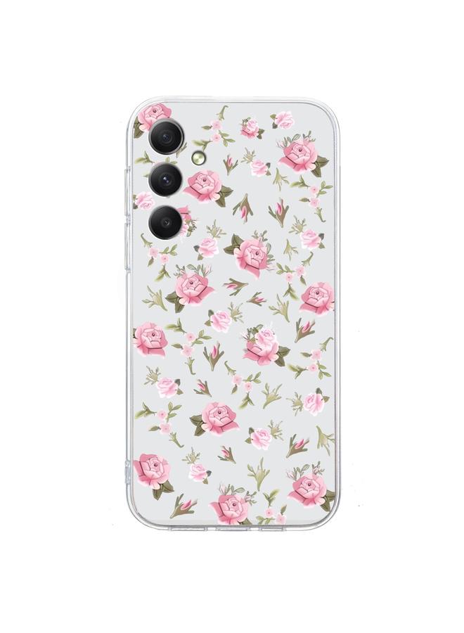 اس-توب جراب لهاتف Samsung Galaxy S24 5G بنمط رسم ملون، جراب شفاف من مادة TPU - Image 3