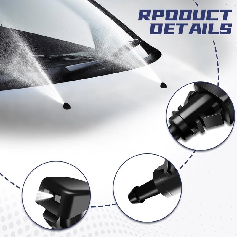 DWARFOO Front Windshield Washer Nozzles Kit - Image 3
