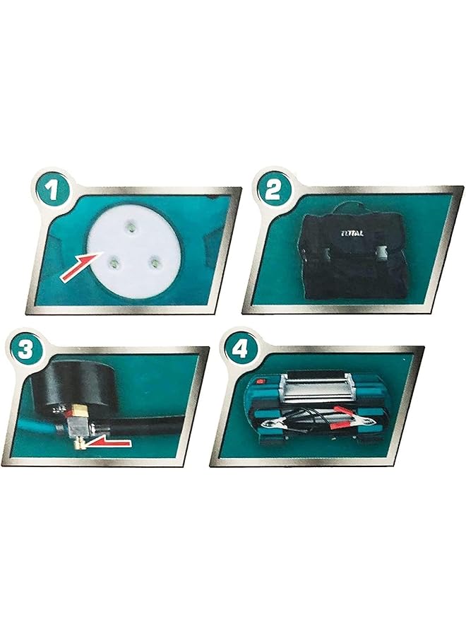 Total Tools Auto Air Compressor 12 13.5V 120Psi - Image 3