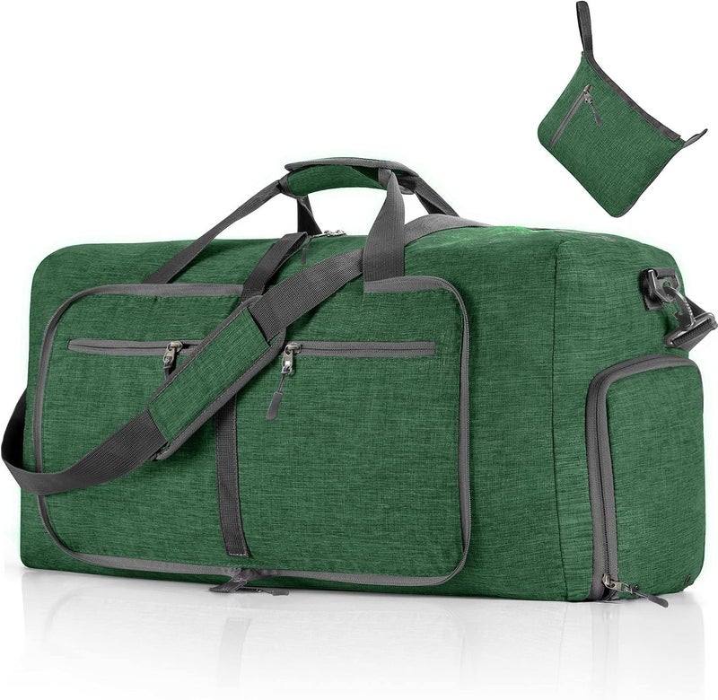 Vomgomfom Travel Duffle Bag for Men, 65L Foldable Travel Duffel Bag with Shoes Compartment Overnight Bag for Men Women Waterproof & Tear Resistant - Image 1