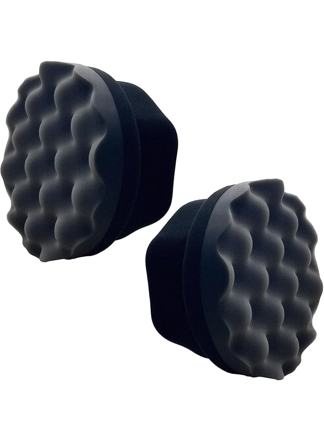Generic Tire Shine Applicator Pads, Tire Dressing Applicator Sponges, Durable Foam Tire Contour Wheel Shine Cleaning, Reusable Tire Sponges Applicator Pads Tire Wax Wipe (Pack Of 4) - Image 2