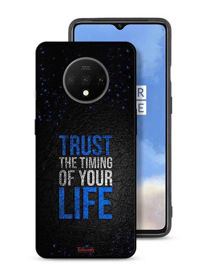 Tolwak OnePlus 7T Protective Case Cover Trust The Timing Of Your Life  - Image 1