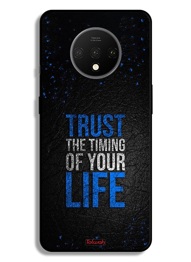 Tolwak OnePlus 7T Protective Case Cover Trust The Timing Of Your Life  - Image 2
