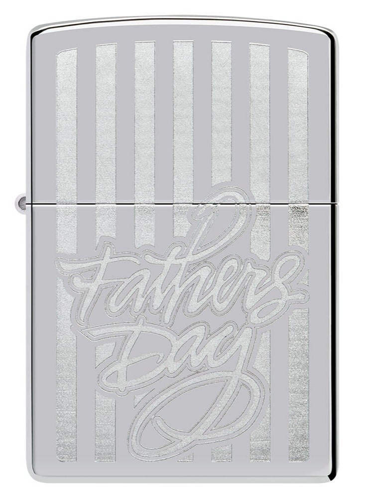 Zippo Mp404855 250 ولاعة مقاومة للرياح بلمسة نهائية لامعة بمناسبة يوم الأب - Image 2