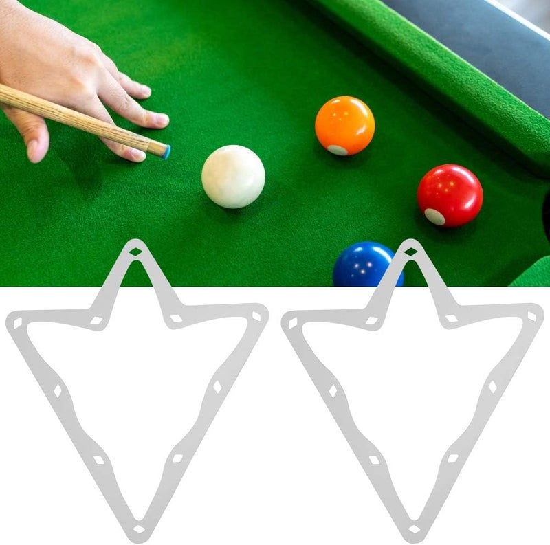 woobles Billiard Magical Racks Billiard Magical Rack Sheet Save Time 10 Ball Paper Pool Rack Sheets Smooth White 6Pcs Durable for Billiards Lovers - Image 2