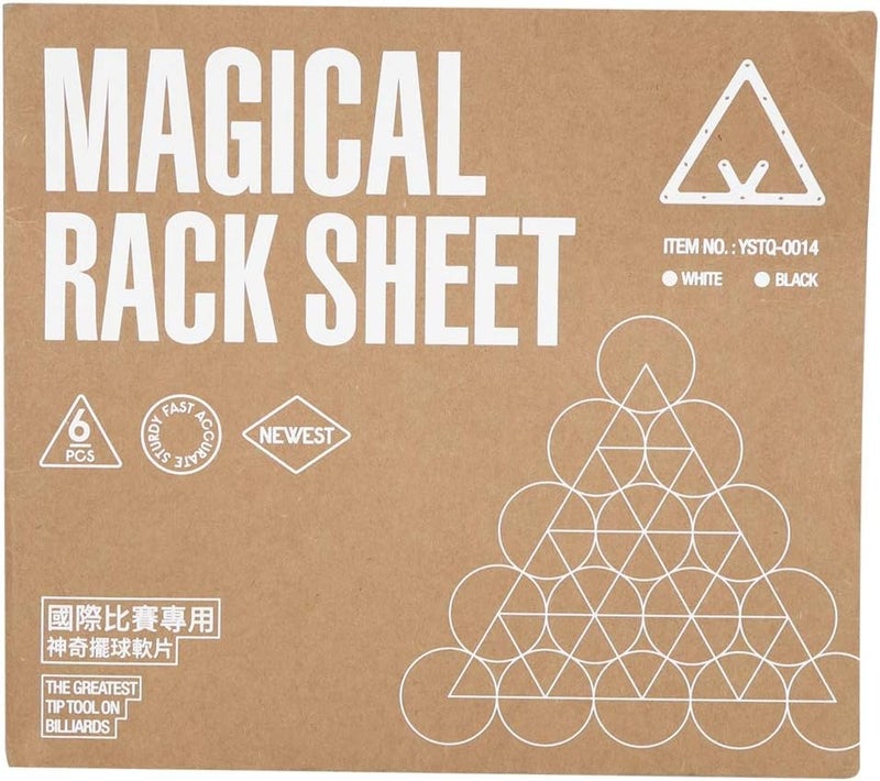 woobles Billiard Magical Racks Billiard Magical Rack Sheet Save Time 10 Ball Paper Pool Rack Sheets Smooth White 6Pcs Durable for Billiards Lovers - Image 4